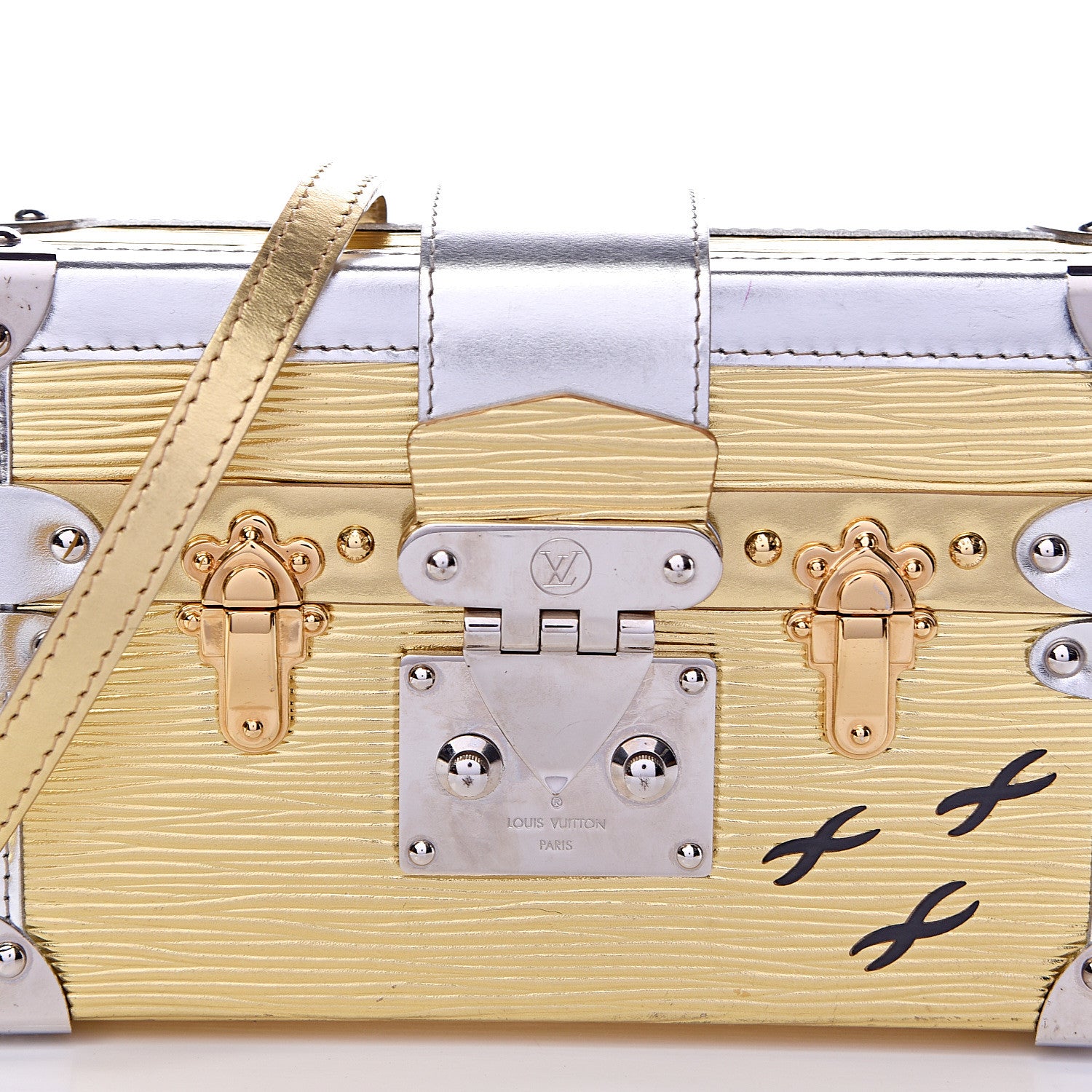 Louis Vuitton Metallic Epi Petite Malle Gold 12 of 12