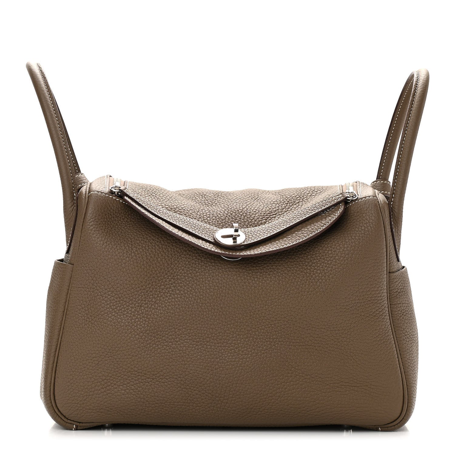 Hermes Taurillon Clemence Lindy 30 Etoupe 1 of 10