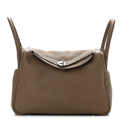 Hermes Taurillon Clemence Lindy 30 Etoupe 1 of 10