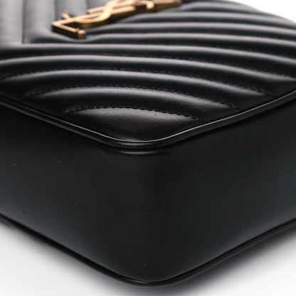 Saint Laurent Calfskin Matelasse Monogram Lou Camera Bag Black 10 of 12