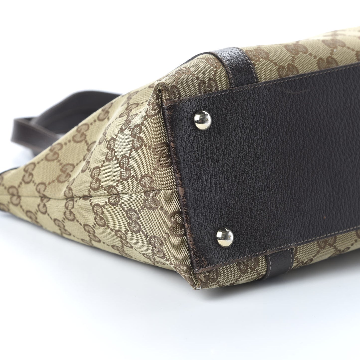 Monogram Medium Abbey Tote Dark Brown