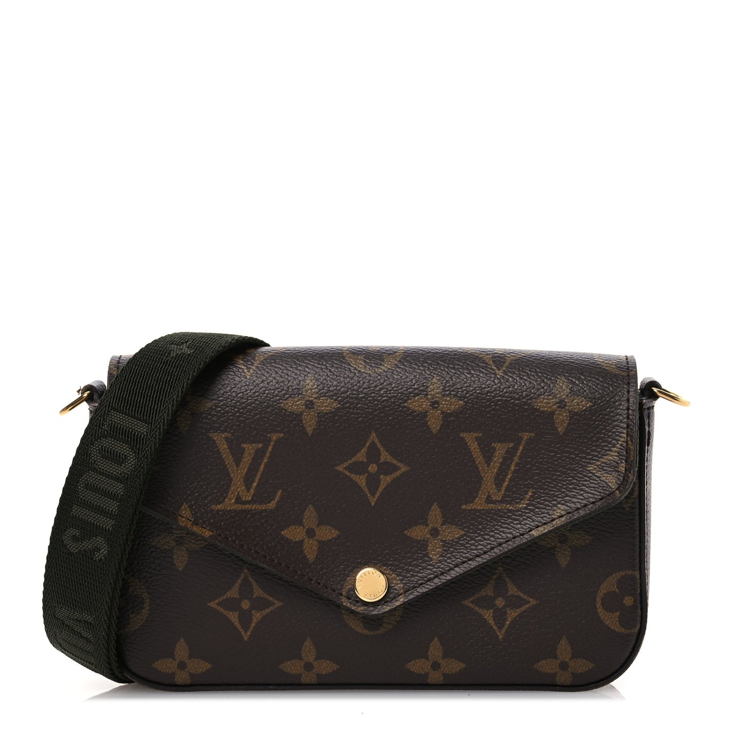 Monogram Felicie Strap & Go Kaki