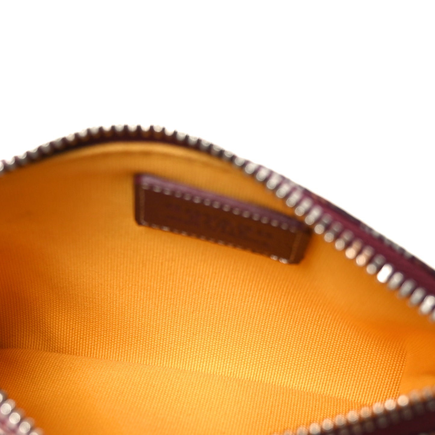 Goyardine Nano Senat Key Pouch Burgundy