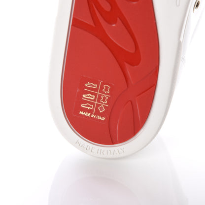 Christian Louboutin Calfskin Kiddo Donna Flat Sneakers 39.5 Bianco 6 of 9