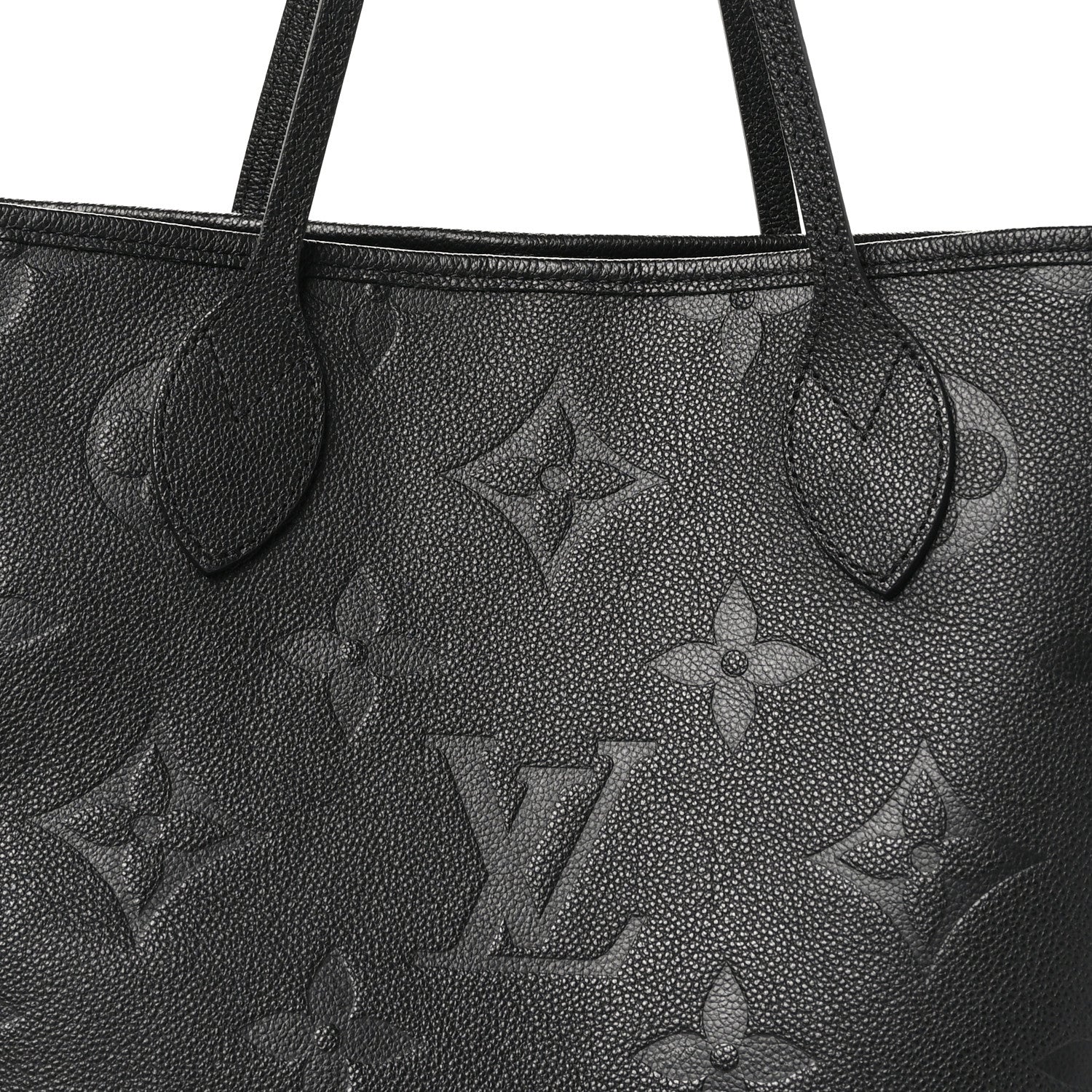 Louis Vuitton Empreinte Monogram Giant Neverfull MM Black 9 of 11