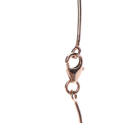 Hermes Rose Gold Lacquered Cage d'H Pendant Necklace Orange Fonce 7 of 8
