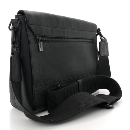 Louis Vuitton Calfskin Aerogram Takeoff Messenger Black 3 of 10