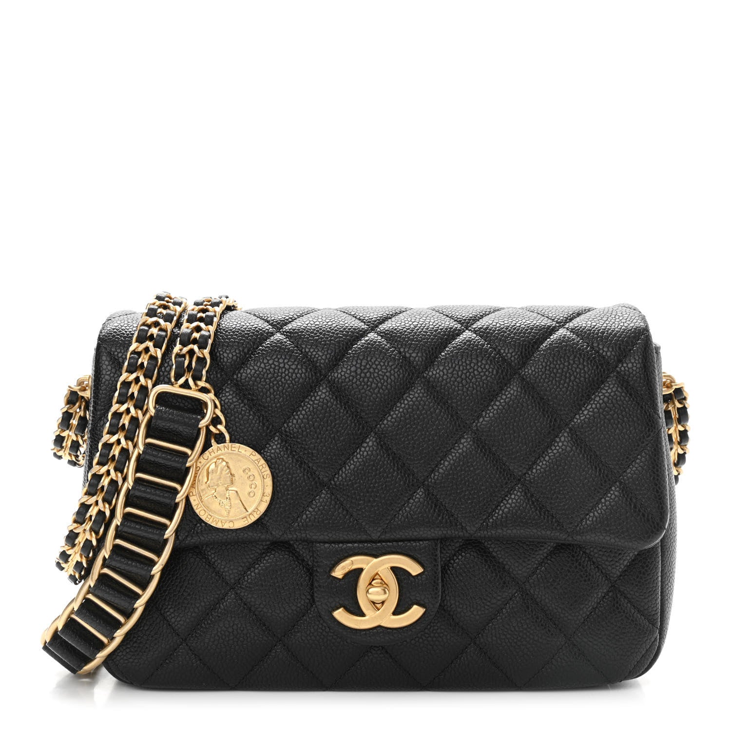 Chanel Caviar Quilted Chain Soul Flap Black 1 of 11