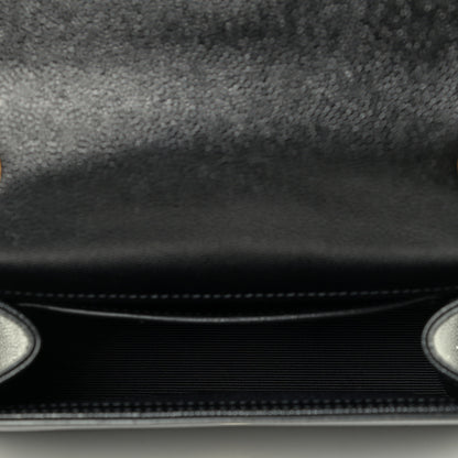 Saint Laurent Grain De Poudre Small Monogram Kate Satchel Black 4 of 4