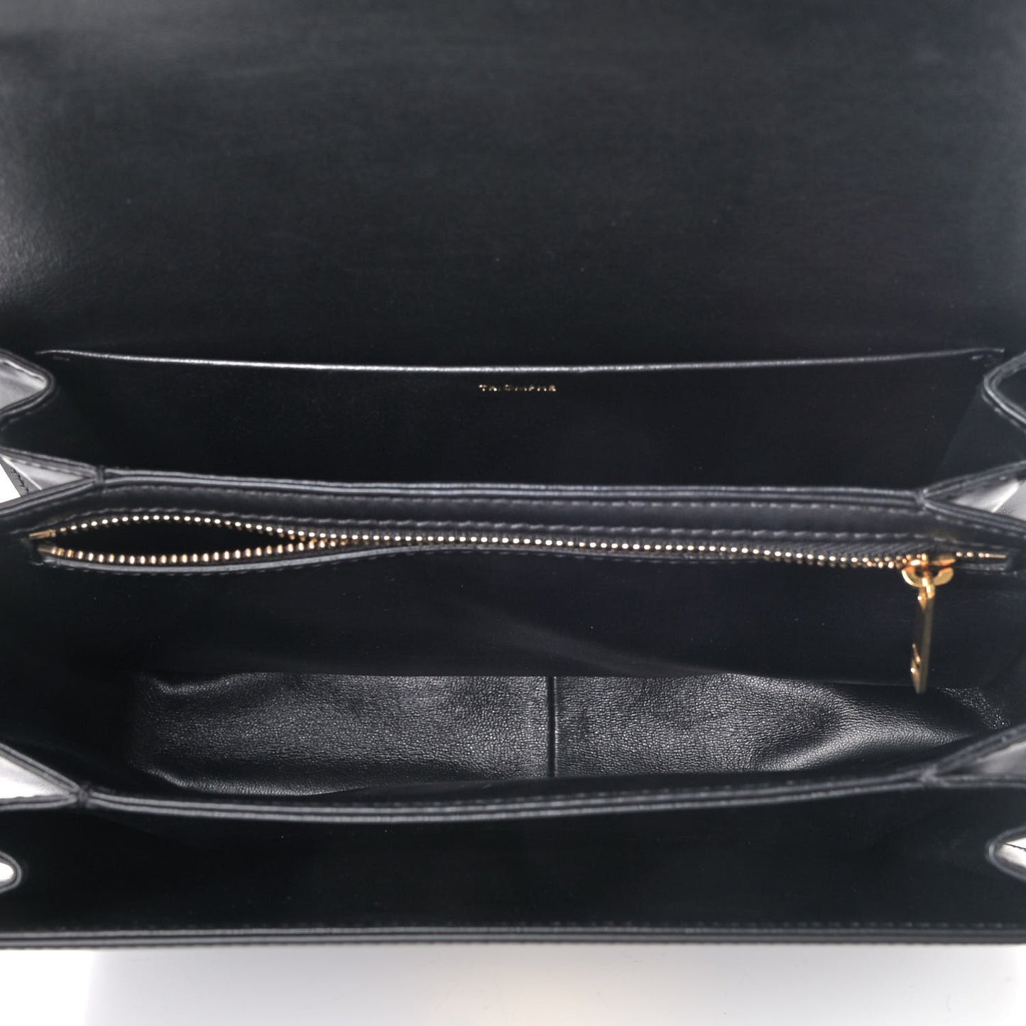 Shiny Calfskin Medium Triomphe Black