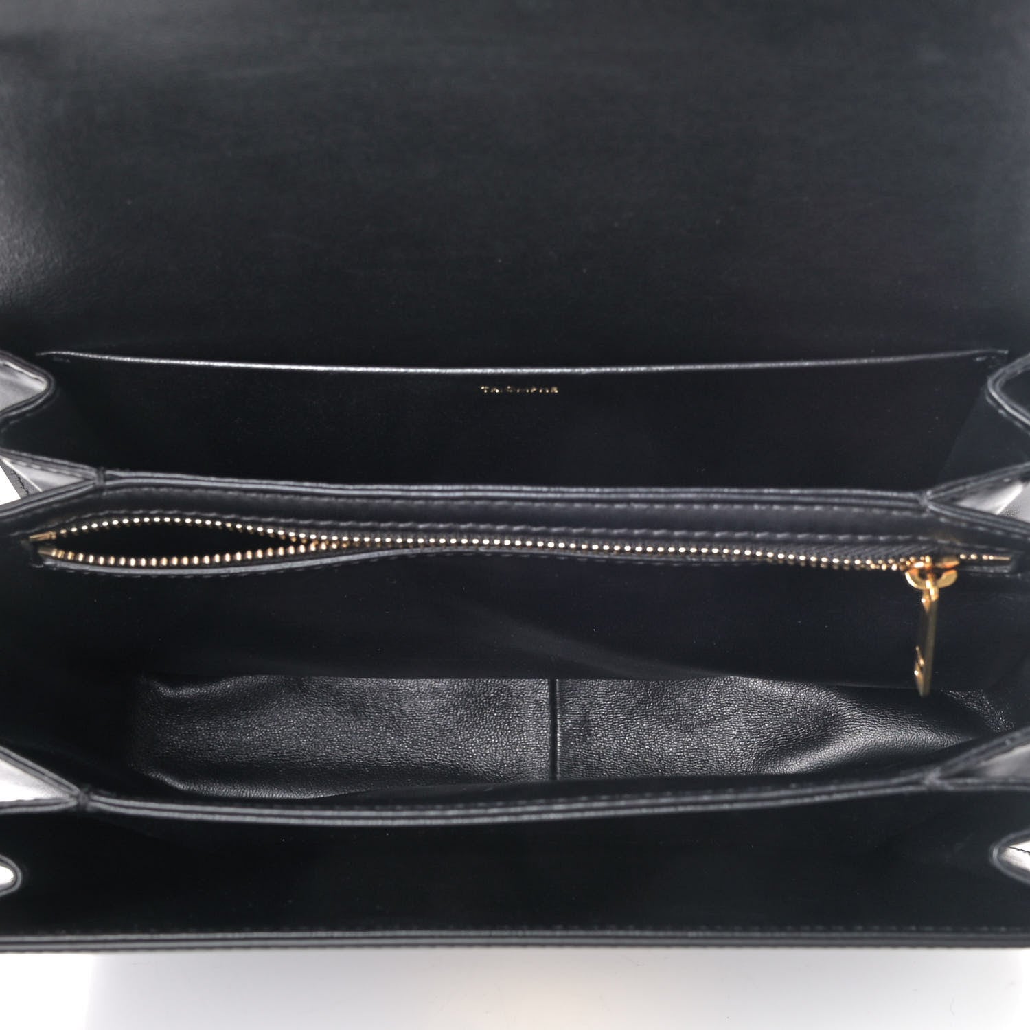 Celine Shiny Calfskin Medium Triomphe Black 4 of 4