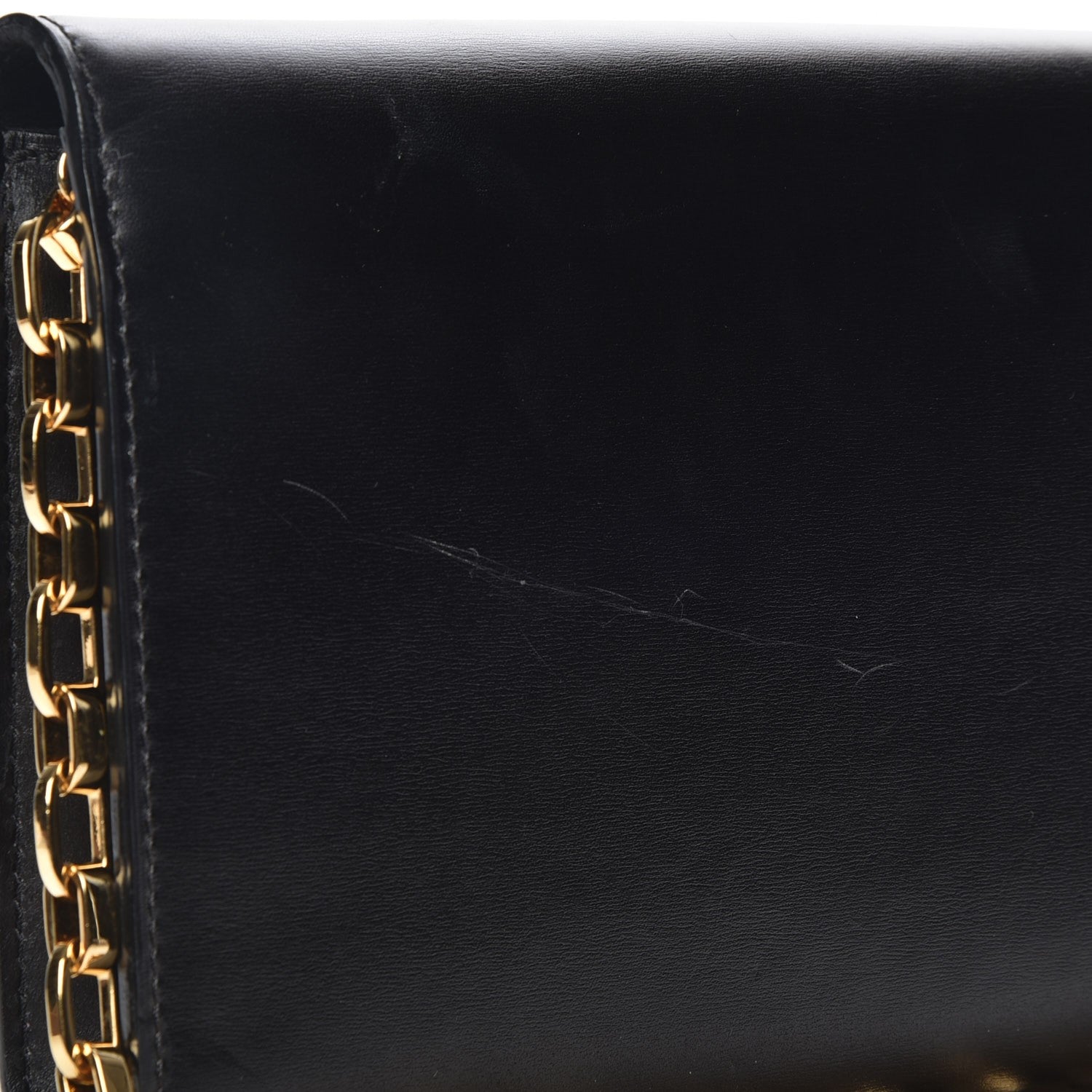 Louis Vuitton Calfskin Chain Louise GM Black 8 of 11