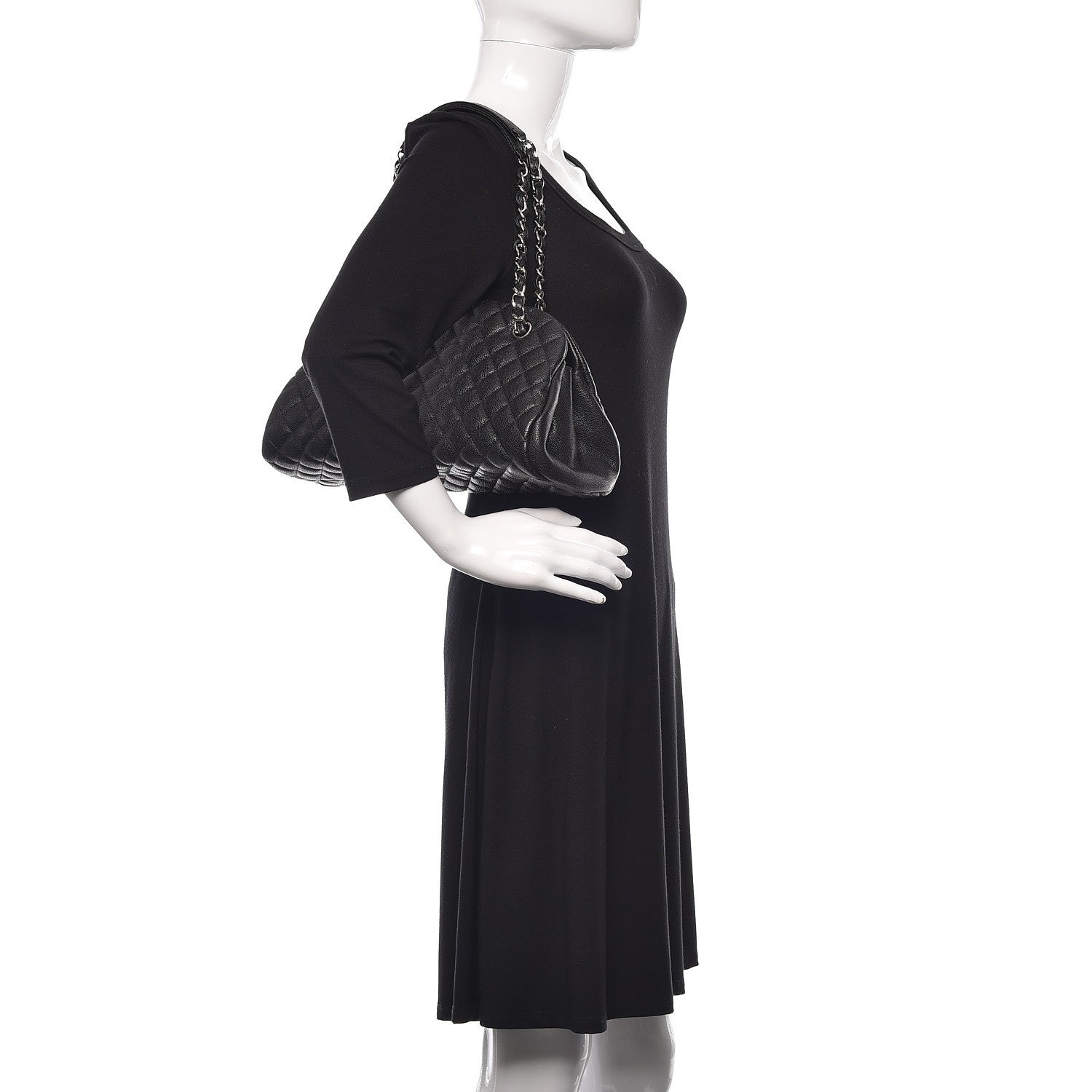 Chanel Caviar Quilted Medium Just Mademoiselle Black 2 of 14