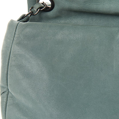 Chanel Iridescent Calfskin Glint Flap Green 8 of 14