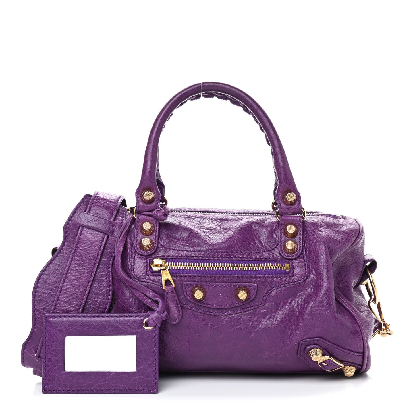 Agneau Giant 21 Gold Hardware Mini Twiggy Ultraviolet