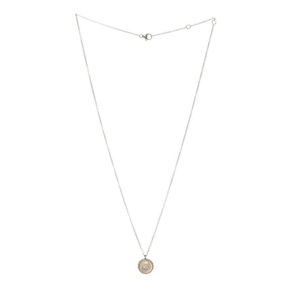 David Yurman 18K Yellow Gold Diamond Initial S Charm Necklace 3 of 6