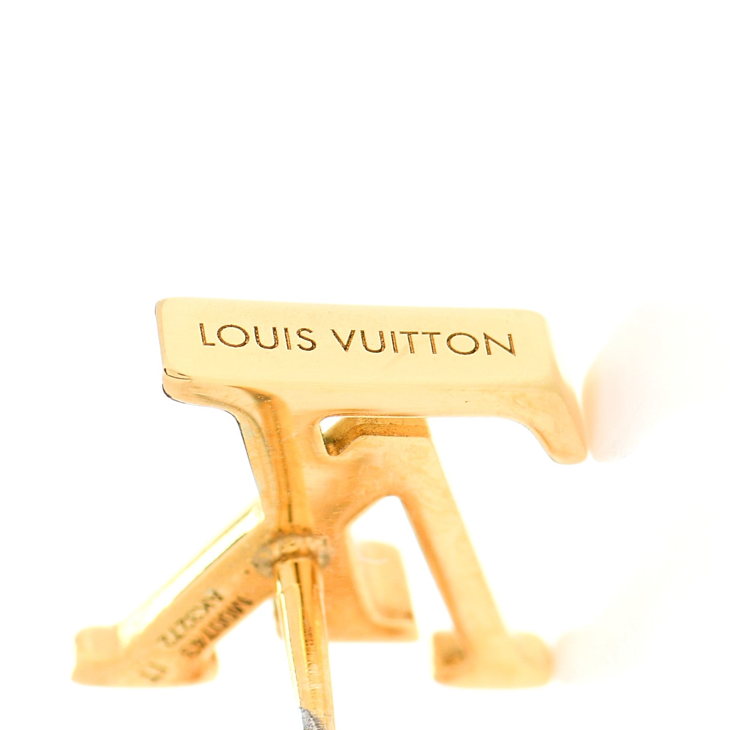Louis Vuitton Metal LV Iconic Earrings Gold 4 of 7