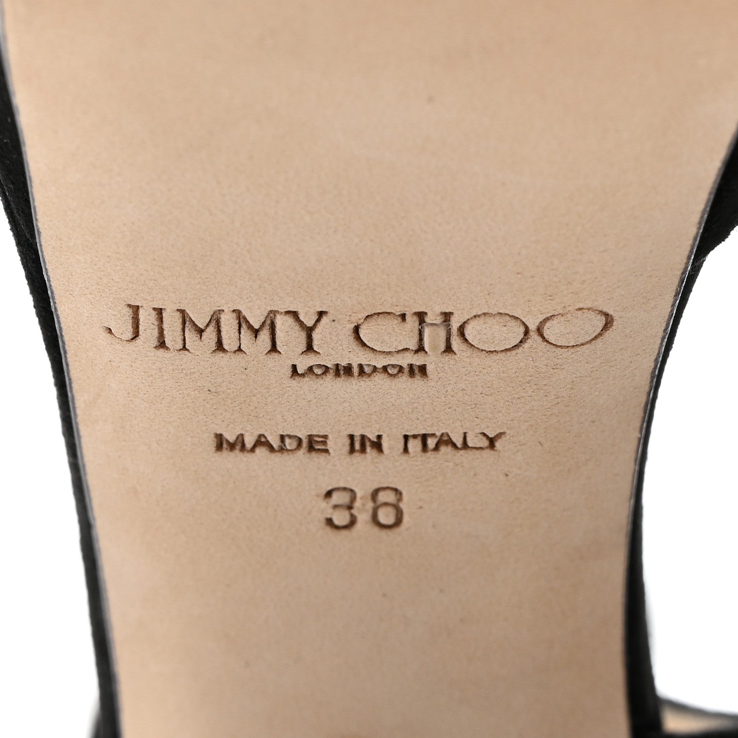 Jimmy Choo Soft Suede Kaytrin 120 Platform Sandals 38 Black 7 of 8