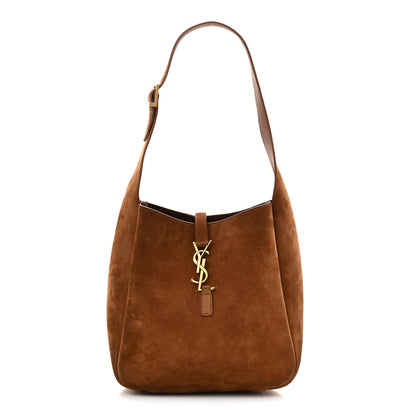 Saint Laurent Suede Small Le 5 A 7 Soft Hobo Snuff 1 of 11
