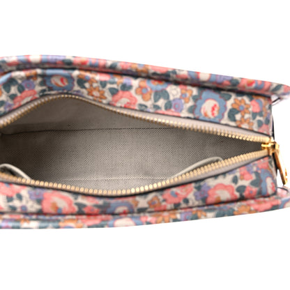 Gucci X LIBERTY OF LONDON Calfskin Infinity Abbey Zip Around Beauty Case Perfect Pink Ivory 5 of 9