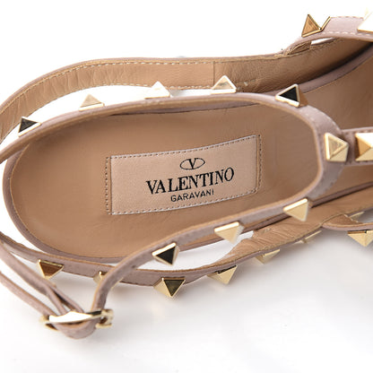 Valentino Garavani Patent Rockstud Ankle Strap 100mm Pumps 40 Light Ivory Poudre 7 of 8