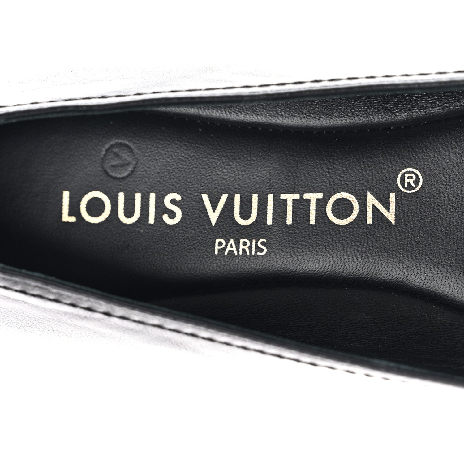 Louis Vuitton Calfskin Monogram Nylon Bow Ballerina Flats 37 Black 7 of 9