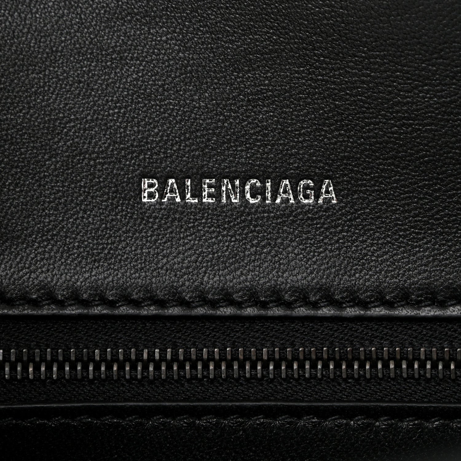 Balenciaga Shiny Box Calfskin Monochrome Small Hourglass Top Handle Bag Black 6 of 14