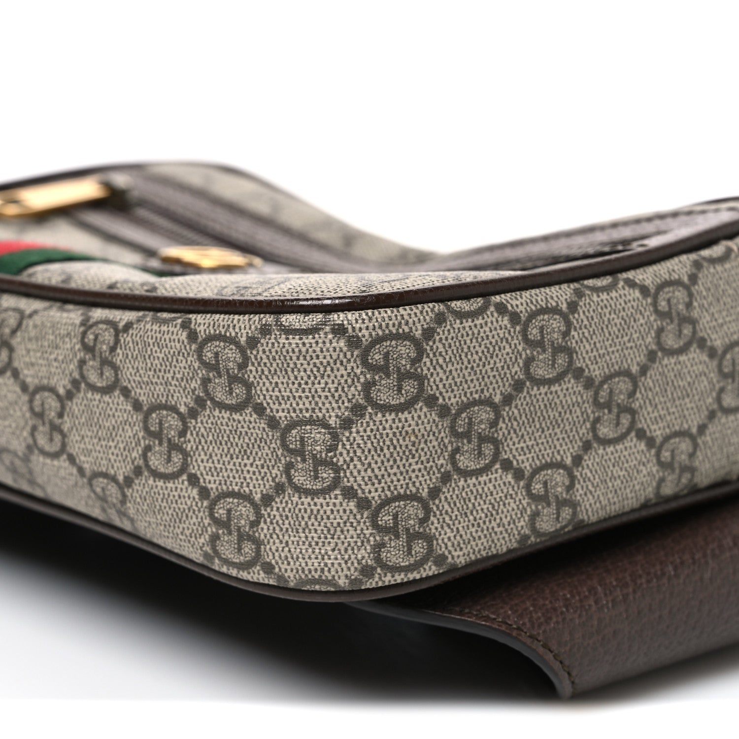 Gucci Soft GG Supreme Monogram Medium Ophidia Belt Bag Dark Brown 10 of 11