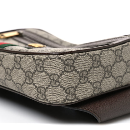 Gucci Soft GG Supreme Monogram Medium Ophidia Belt Bag Dark Brown 10 of 11