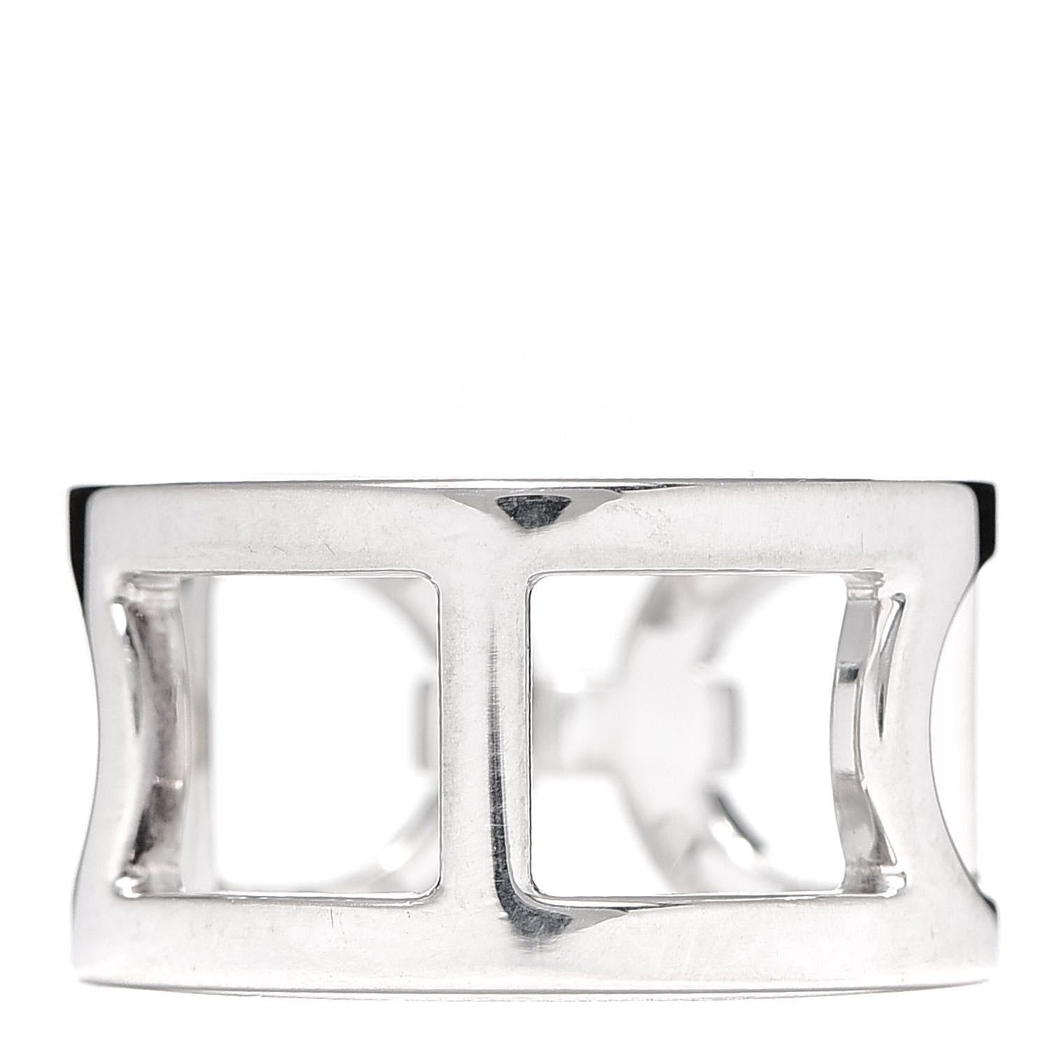 Hermes Sterling Silver MM Ever Chaine d'Ancre Ring 52 6 3 of 6