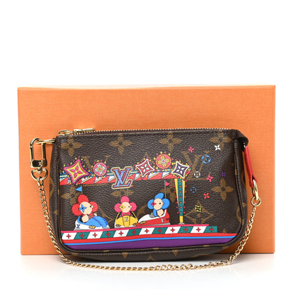 Louis Vuitton Monogram 2020 Christmas Animation Bumper Cars Mini Pochette Accessories Coquelicot 7 of 7