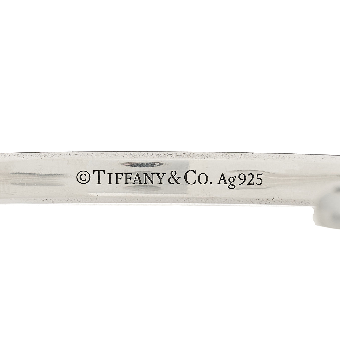 Tiffany Sterling Silver Narrow Makers Cuff Bracelet 3 of 6
