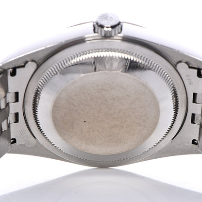 Rolex Stainless Steel 18K White Gold Diamond 36mm Oyster Perpetual Datejust Watch Silver 16234 5 of 10
