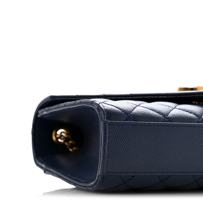 Saint Laurent Grain De Poudre Textured Mixed Matelasse Triquilt Small Monogram Satchel Blue Charron 9 of 14