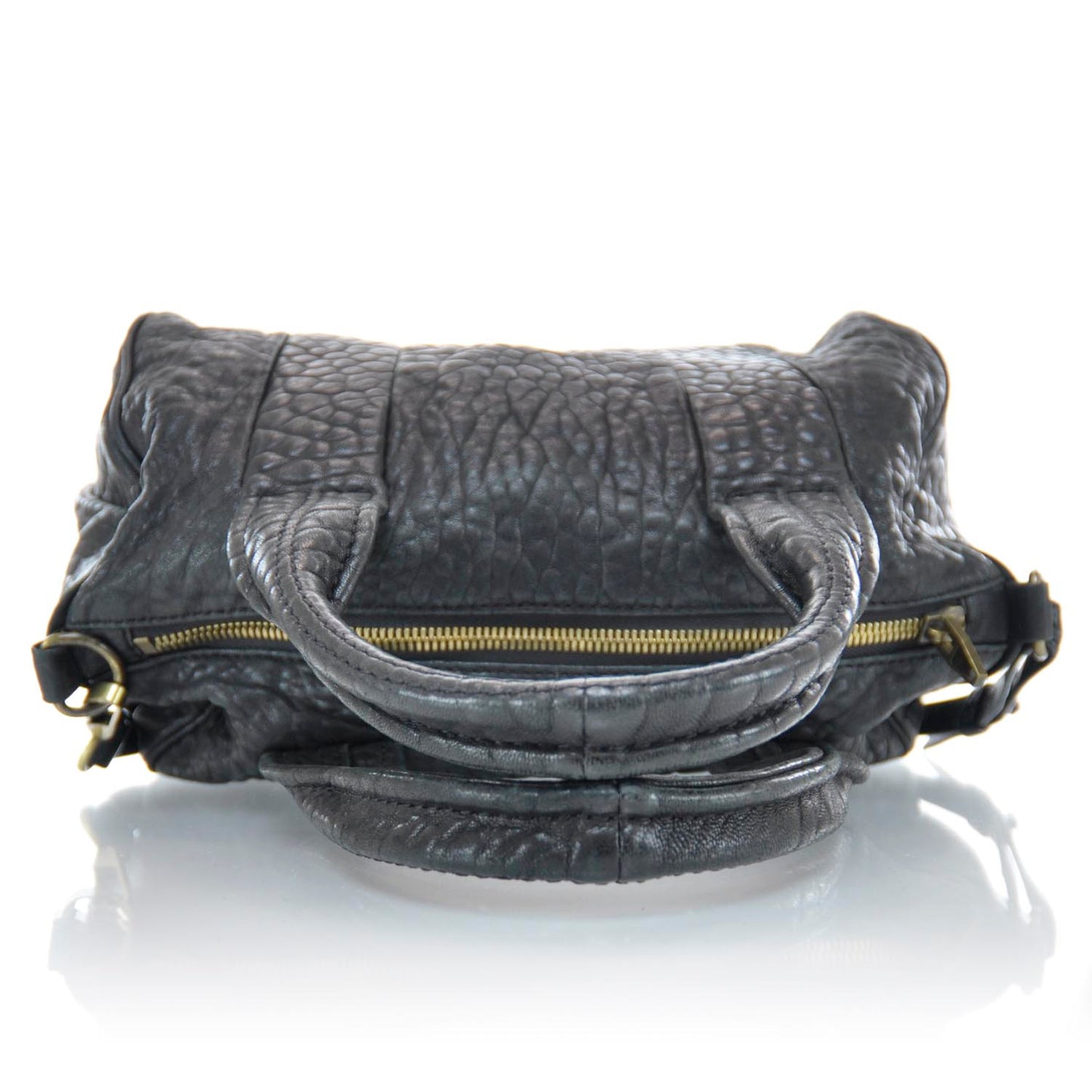 Leather Rocco Duffel Black