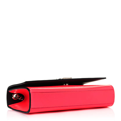 Saint Laurent Patent Grain de Poudre Small Monogram Kate Satchel Neon Pink 4 of 9