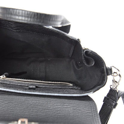 3.1 Phillip Lim 3.1 Textured Calfskin Denim Mini Pashli Satchel Black 4 of 11