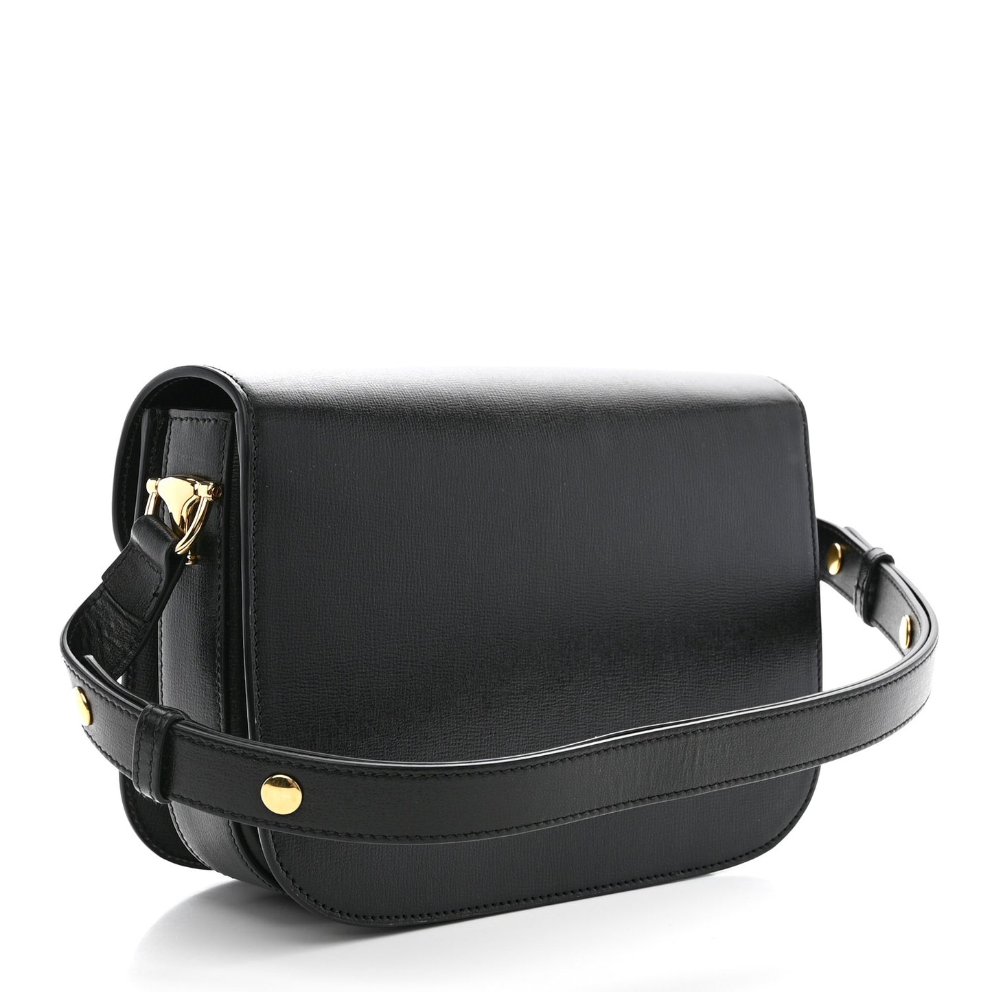 Azalea Calfskin Horsebit 1955 Shoulder Bag Black