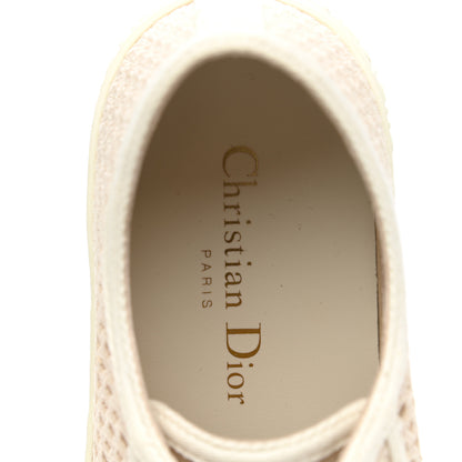Christian Dior Resille Embroidered Walk'N'Dior Low Top Sneakers 35.5 Beige 7 of 9