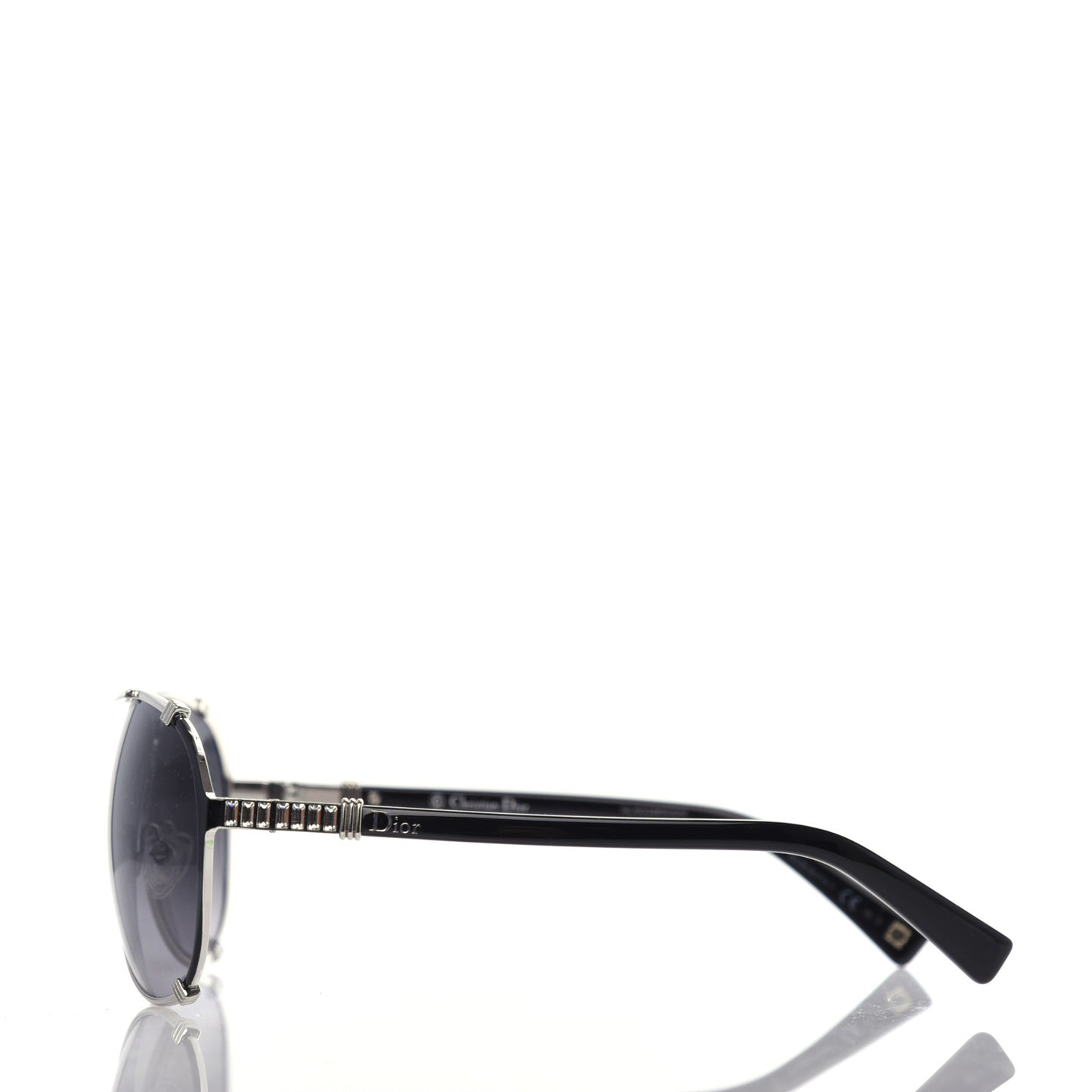 Metal Chicago 2 Aviator Sunglasses Black