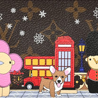 Louis Vuitton Monogram 2021 Christmas Animation London Mini Pochette Accessories Red 7 of 10