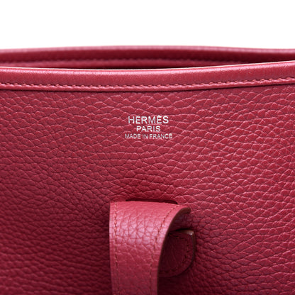 Hermes Taurillon Clemence Evelyne III PM Rubis 8 of 8