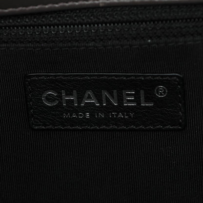 Chanel Glazed Calfskin Large Boy Flap Grey 6 of 9