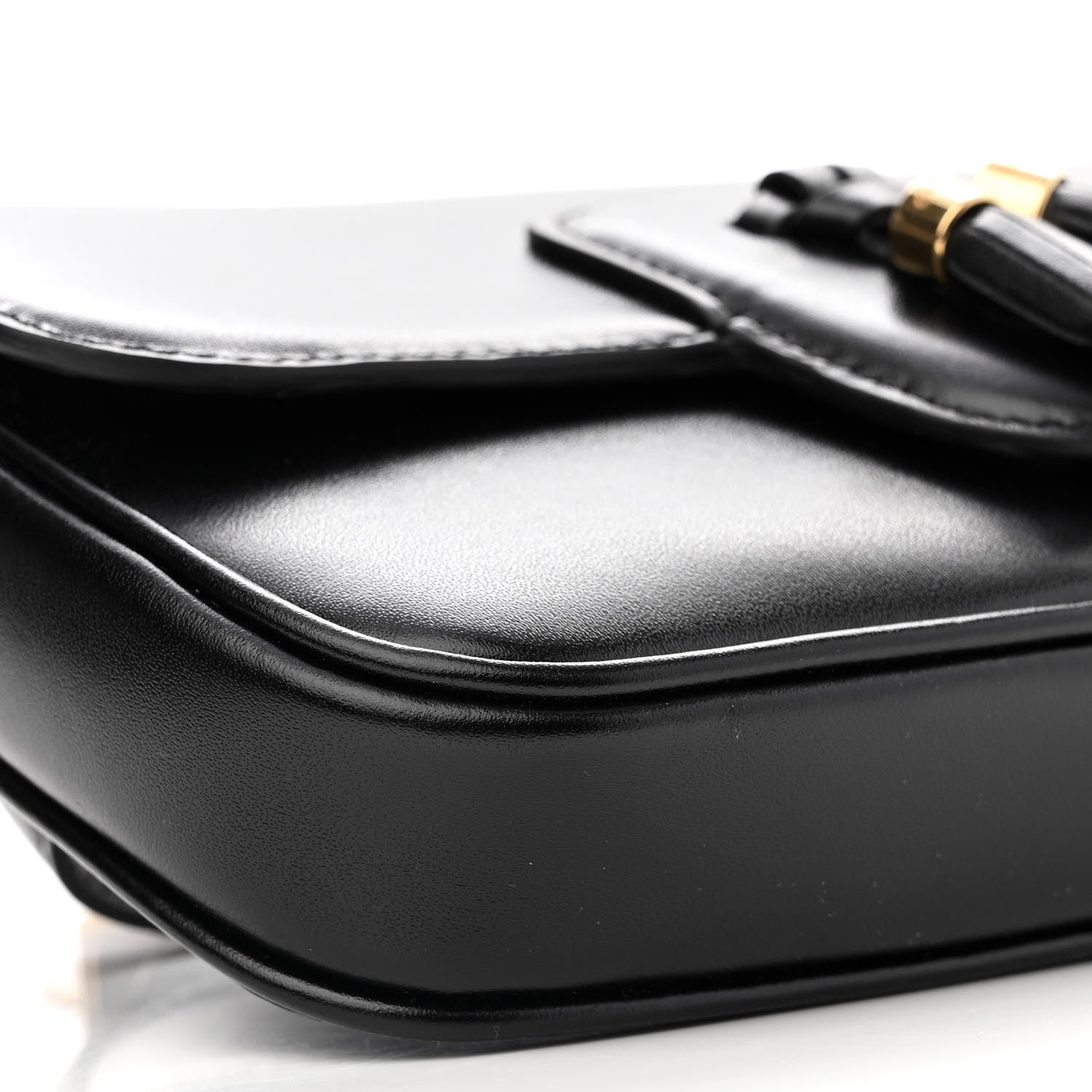 Celine Smooth Calfskin Tassel Belt Bag Black 9 of 10