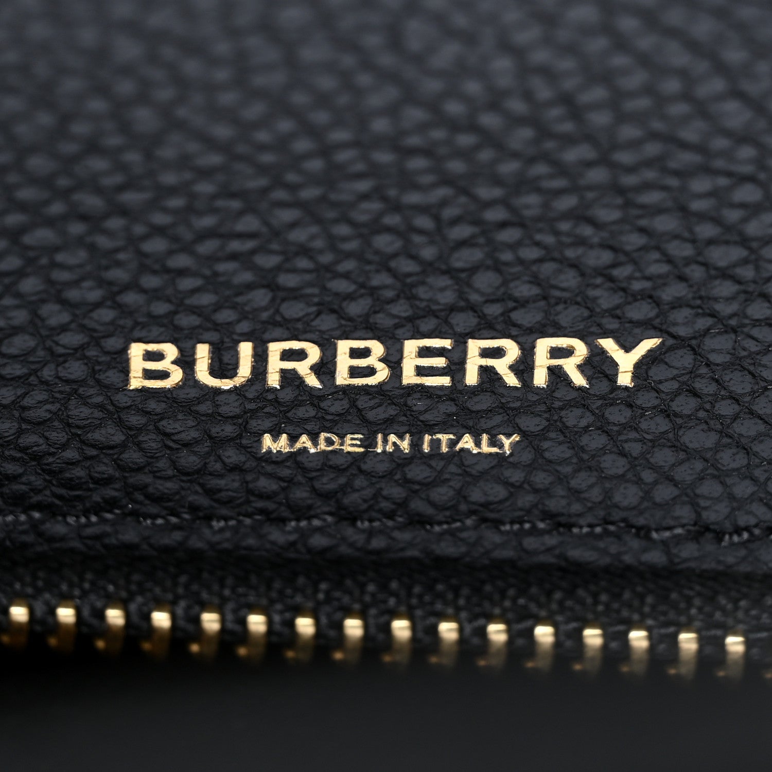 Burberry Grainy Calfskin Large Title Bag Black 7 of 18