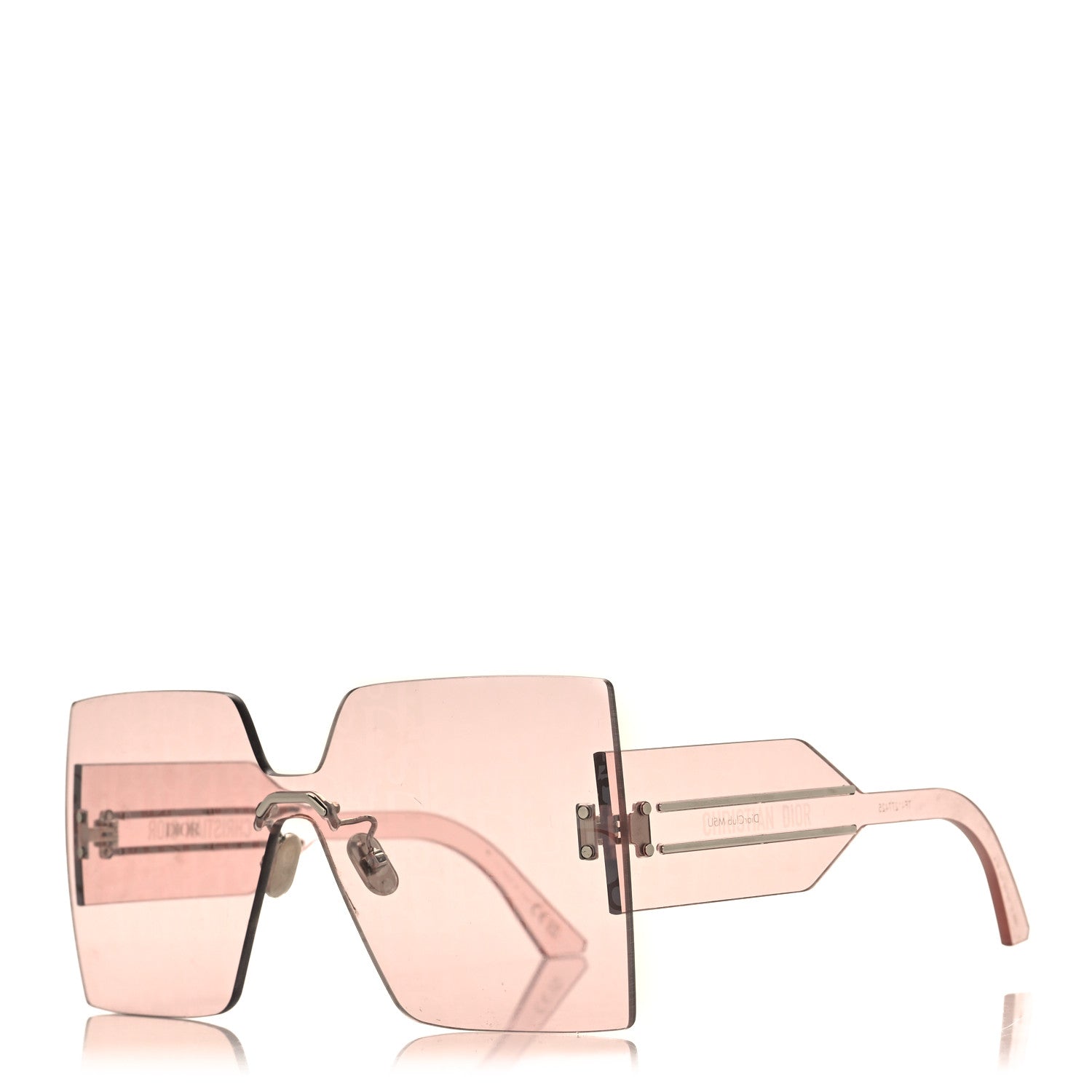 Christian Dior Acetate Oblique Diorclub M5U Mask Sunglasses Pink 1 of 8