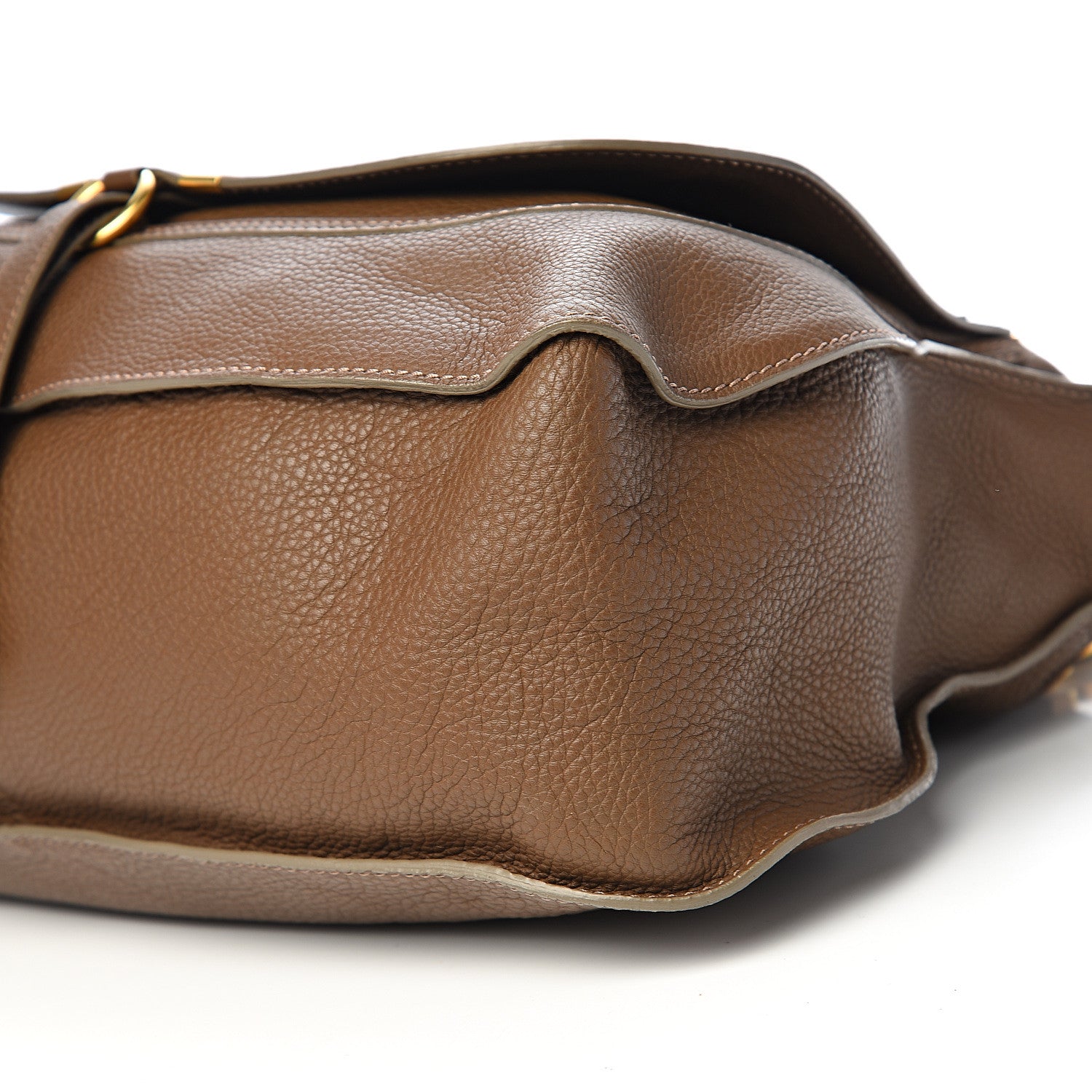 Chloe Calfskin Large Marcie Satchel Barbour Khaki 8 of 9