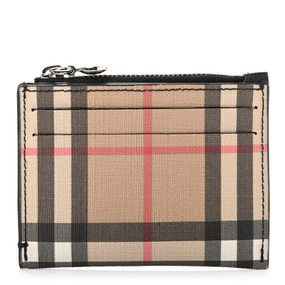 Burberry Coated Canvas House Check Coin Case Card Holder 1 of 6