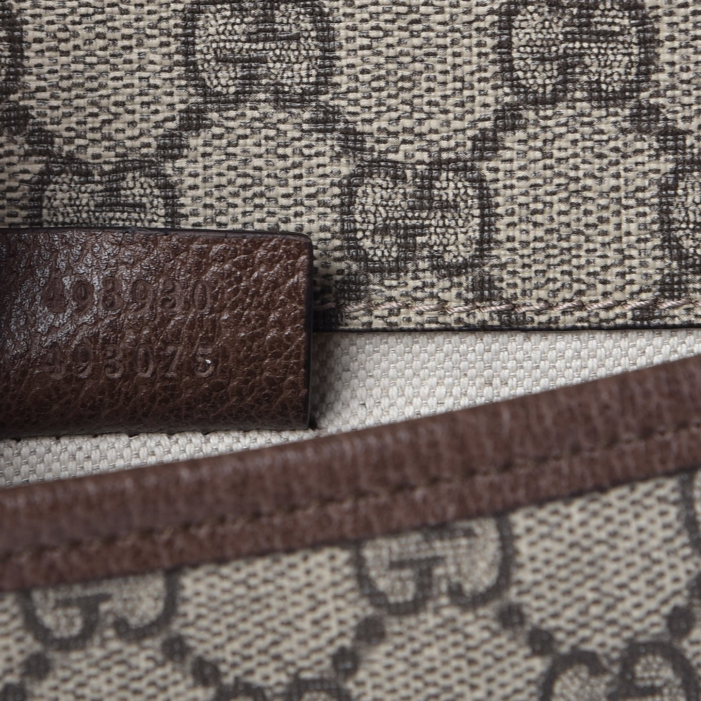 GG Supreme Monogram Neo Vintage Web Belt Bag Brown