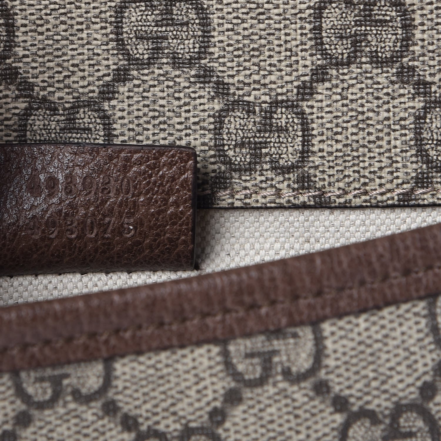 Gucci GG Supreme Monogram Neo Vintage Web Belt Bag Brown 8 of 10